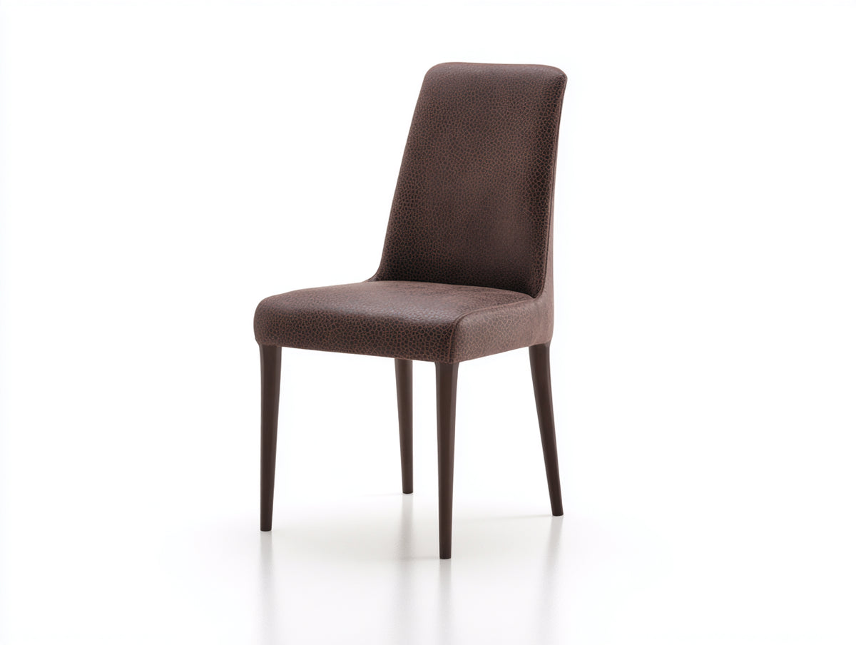 Esszimmerstuhl Kunstleder 45x55x85 cm Braun gepolstert Modernes Design
