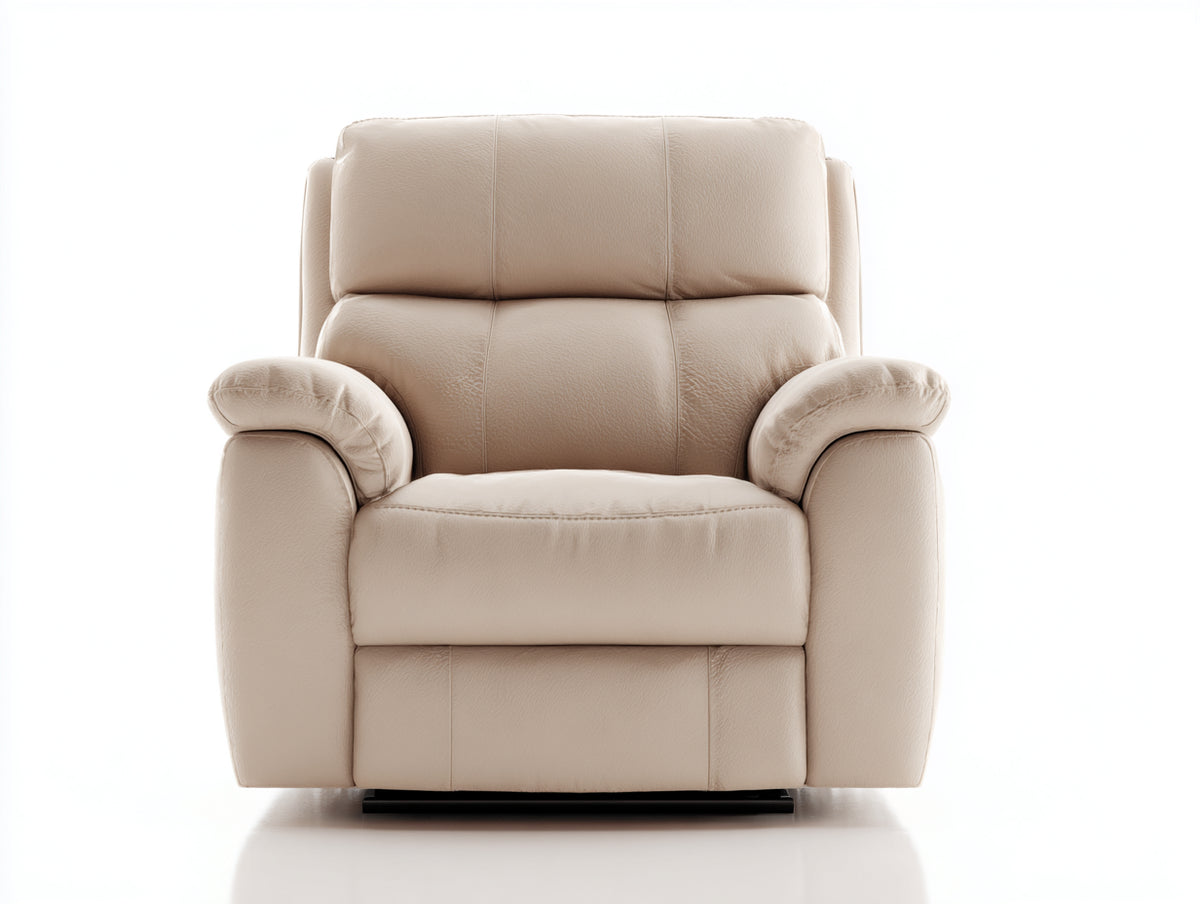 Liegesessel Kunstleder 90x95x100 cm Beige - Modernes Design mit Relaxfunktion