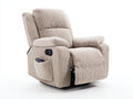 Liegesessel Cordstoff 85x90x105 cm Beige gepolstert mit Relaxfunktion Modernes Design