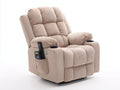 Liegesessel Polstersessel Stoff 85x90x105 cm Beige - Modernes Design mit Relaxfunktion und Getränkehalter